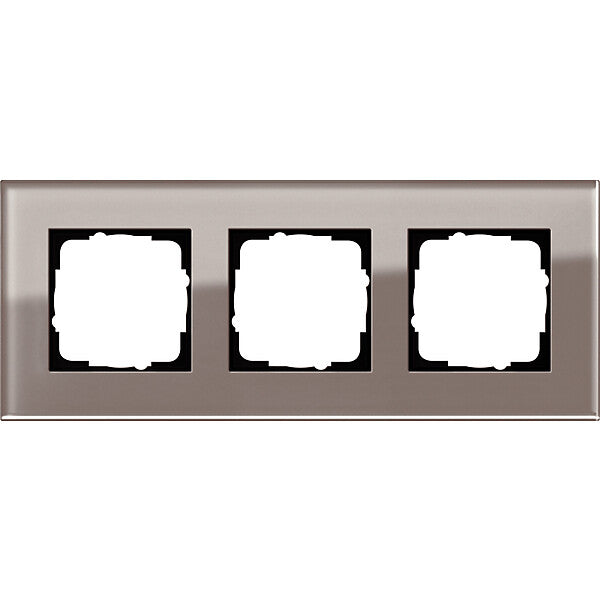 Gira Abdeckrahmen 3fach Esprit Glas Umbra 0213122
